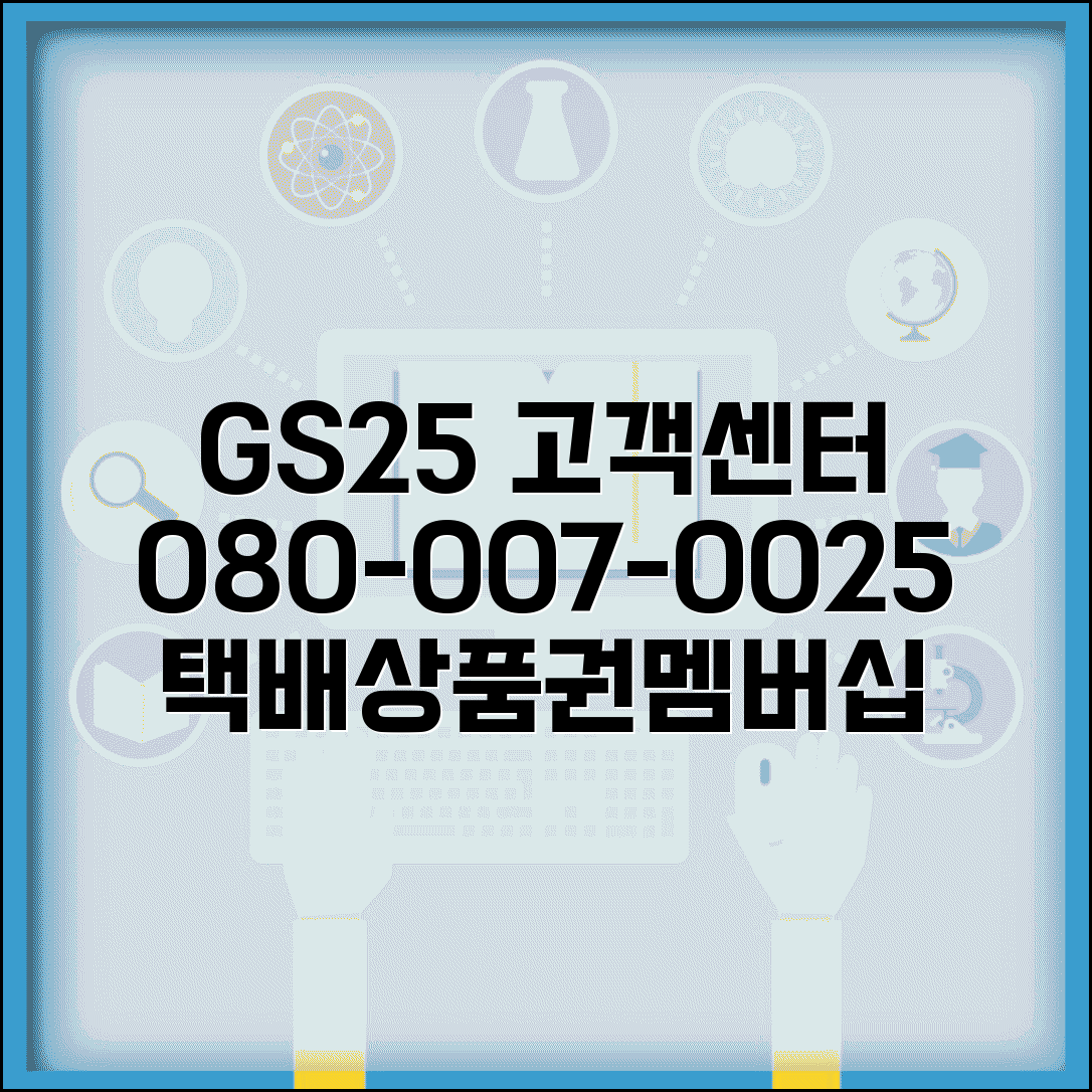 GS25 고객센터 전화번호 080-007-0025 | 택배, 상품권, 멤버십, 배송 문의 총정리