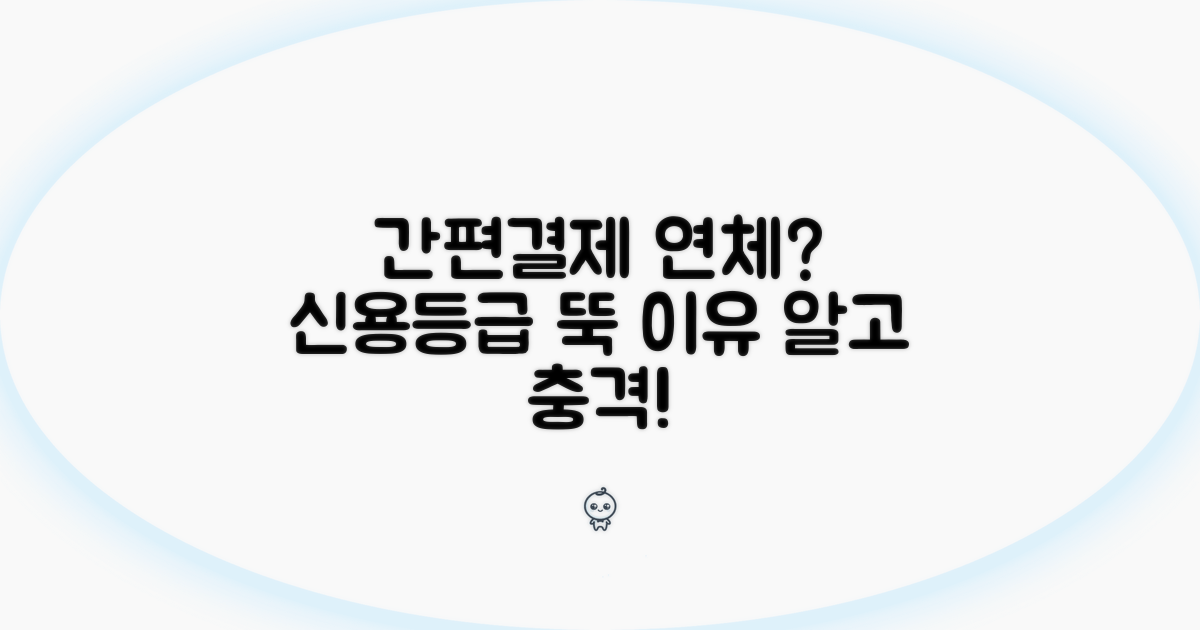 간편결제 연체, 신용등급 하락 이유