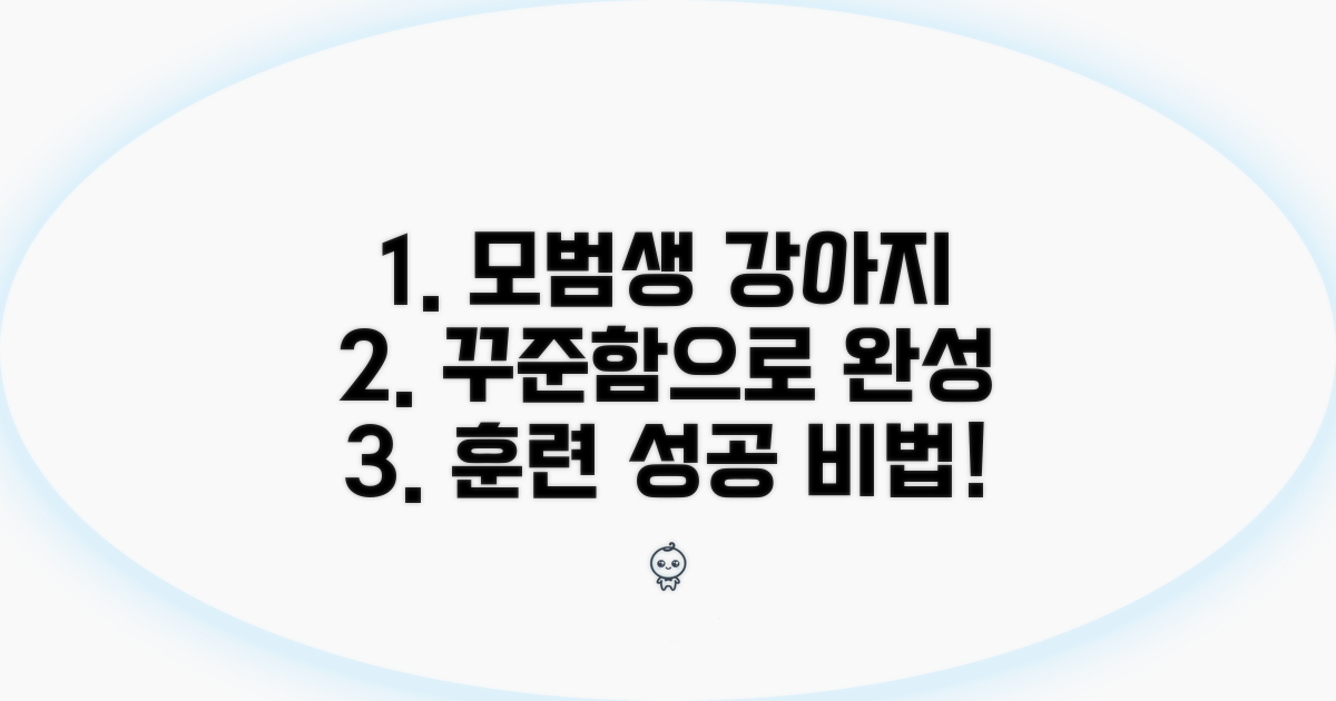 꾸준함으로 만드는 모범생 강아지