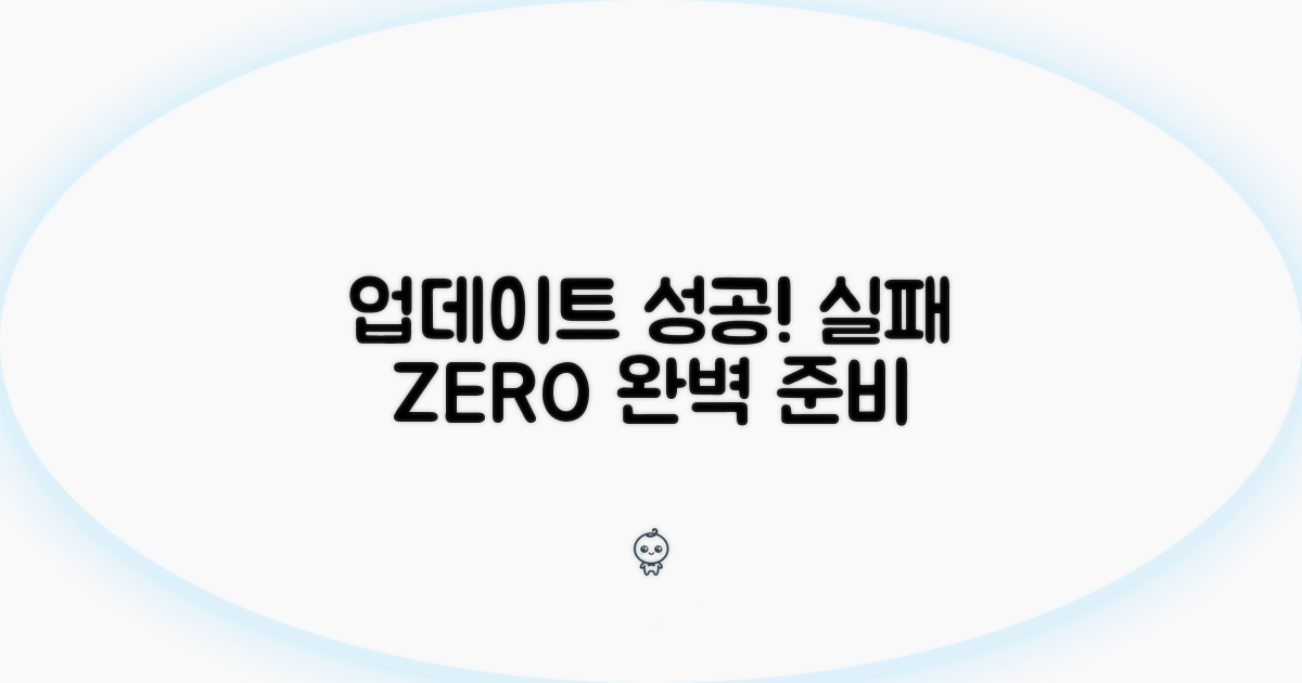 업데이트 성공, 실패 없는 준비