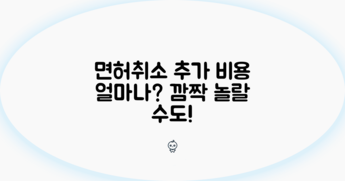 면허취소 시 추가 비용은?