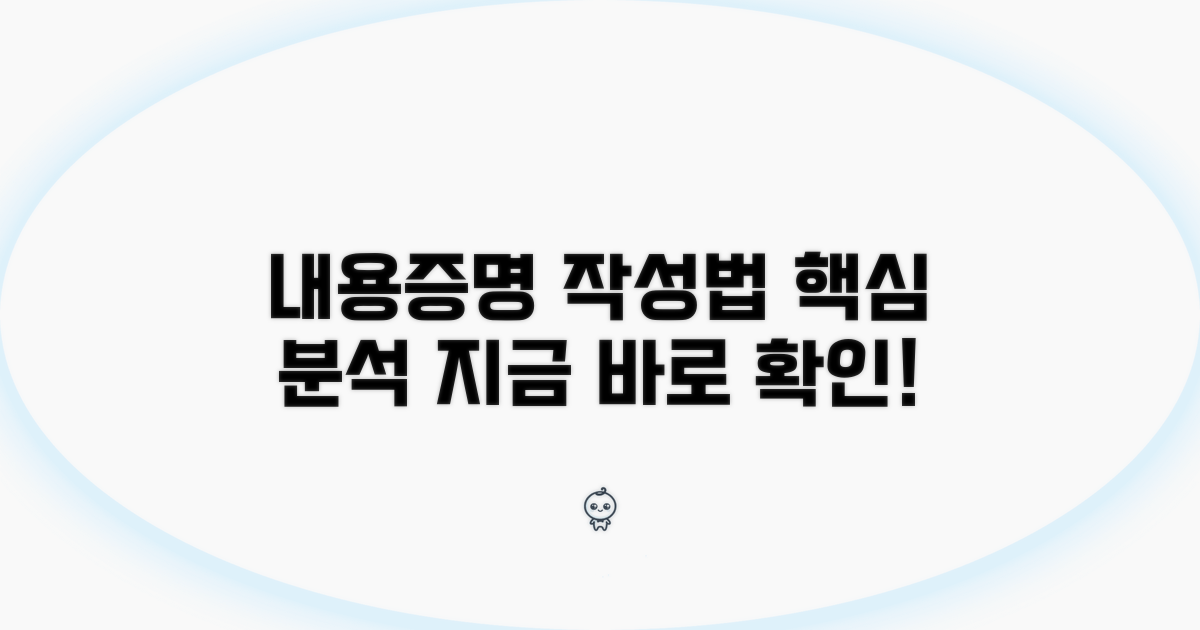 내용증명 작성법 상세 분석