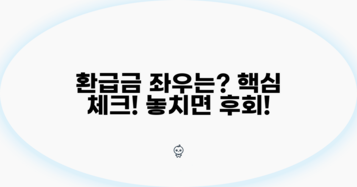 내 환급금, 뭐가 좌우할까?