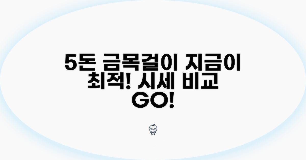 5돈 금목걸이 시세 비교