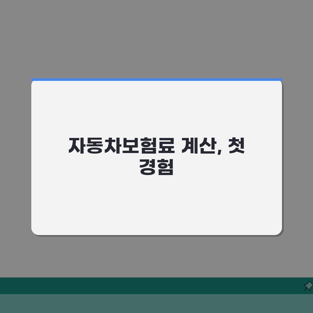 자동차보험료 계산 | 연령 경력별 보험료 할증 할인 계산법 직접 해봤어요